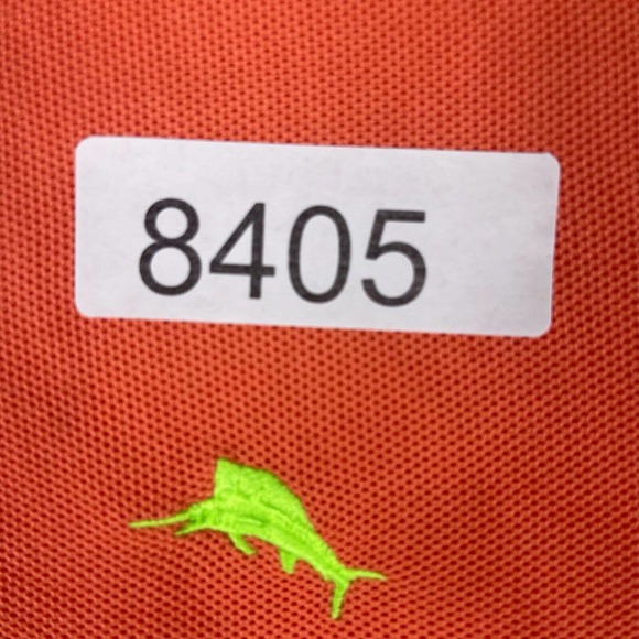 Tommy Bahama Supima Mens L‎ Polo Shirt Orange Relaxed Fit - Picture 12 of 12